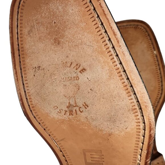 David Eden Handmade Ostrich Dress Shoes